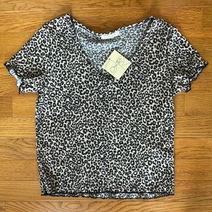 Animal print top